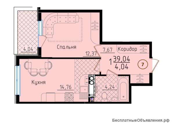 1 ком квартиру в ЖК Горизонт
