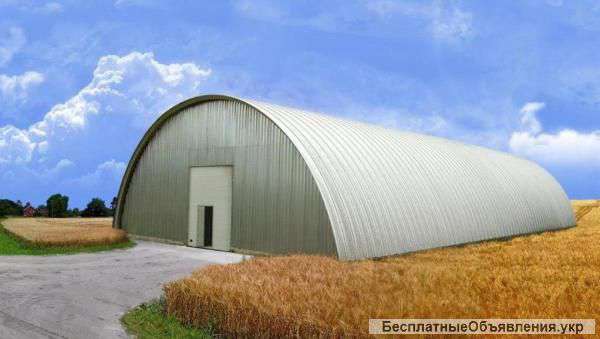 Строительство бескаркасных ангаров, навесов по Украине