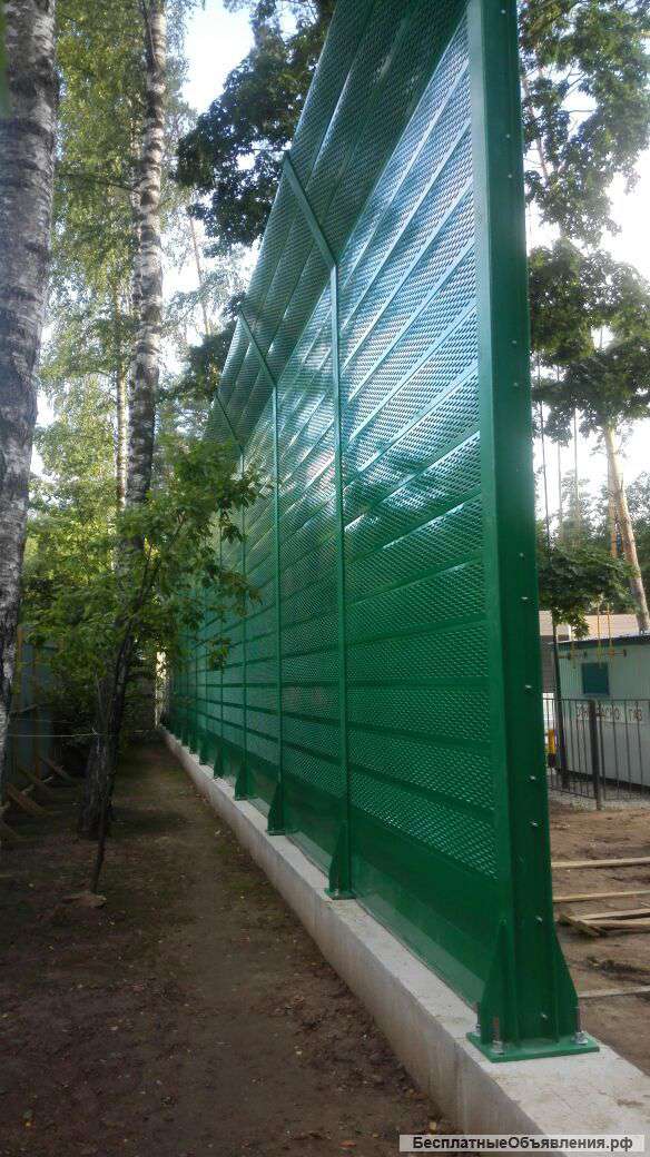 Шумозащитные экраны, светопрозрачные, звукозащитные панели