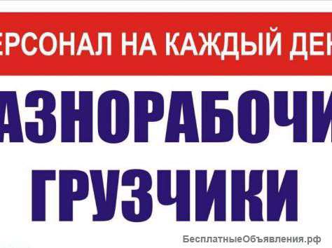 Разнорабочие, подсобники, универсалы. Грузчики.