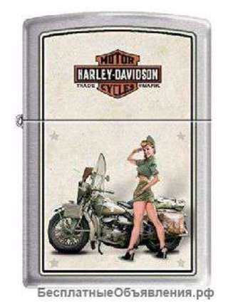Зажигалка Zippo 9939 Harley Davidson Military US Army