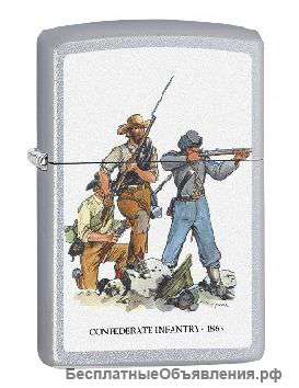 Зажигалка Zippo 206 Confederate Infantry