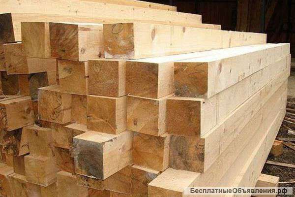 Брус обрезной 150x150x6000 - ГОСТ от производителя 6000/м3