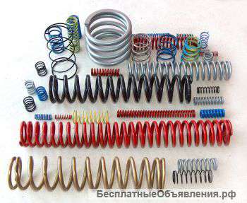 Пружины: производство, из наличия, тарельчатые пружины, изделия из проволоки