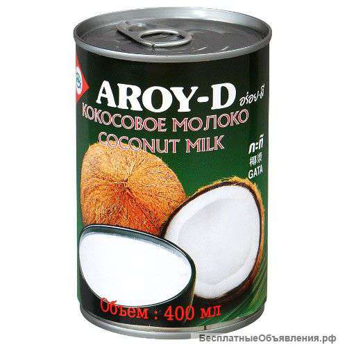 Кокосовое молоко Aroy-d, 400мл