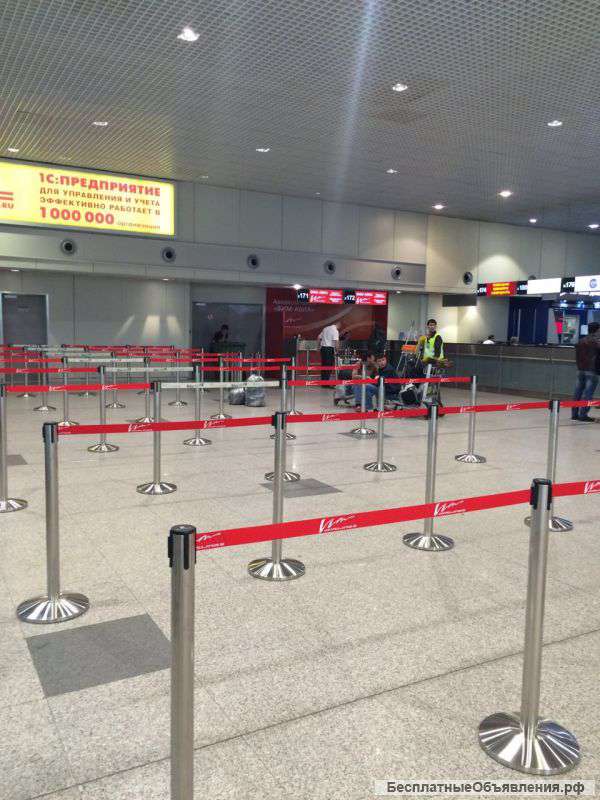 Мобильные ленточные ограждения, Стойки с лентой Barrier Belt (CROWD CONTROL)