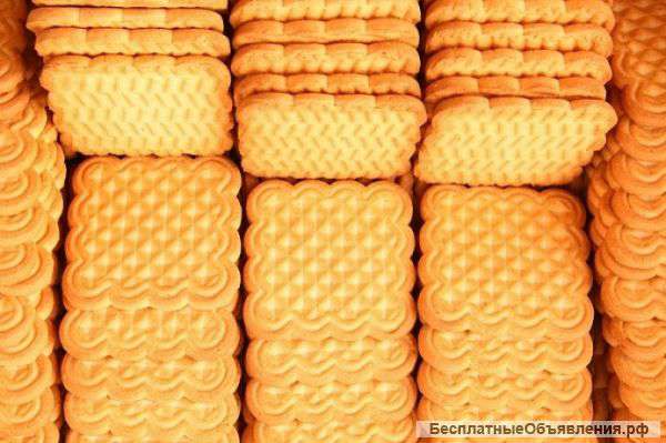 Печенья сахарные от производителя - 49 руб/кг