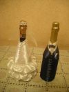 Украшение шампанского жених и невеста