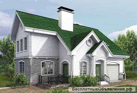 Кирпичный коттедж 10,5 х 12,5. Площадью: 188 м2