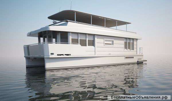 Хаусбот-катамаран Baikal 15HC - дом на воде для жизни круглый год