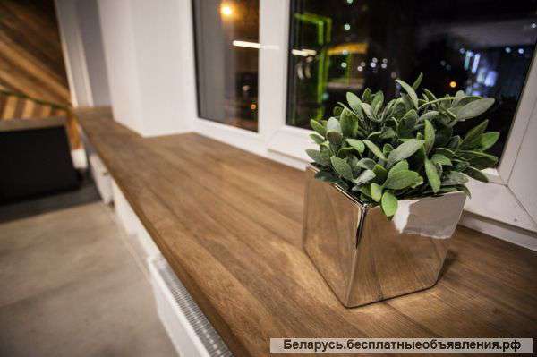 Подоконник из массива дерева