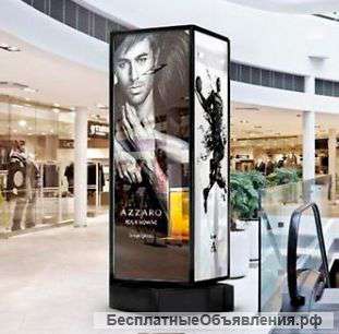 Вращающийся рекламный пилларс