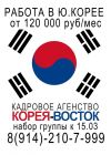 Разнорабочий в Южную Корею