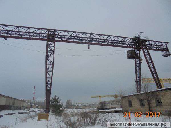 Козловой кран КСК 32-32 высота подъема 18 м