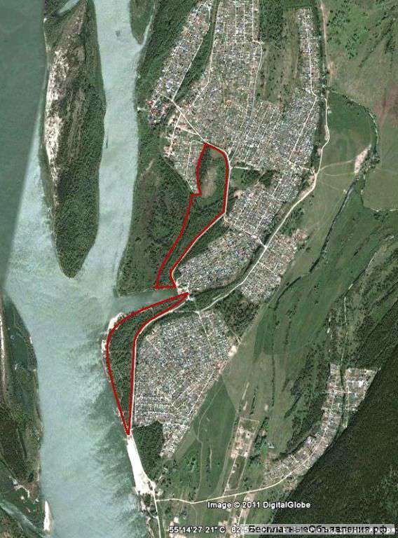 Земельный участок 10 сот. на берегу Оби