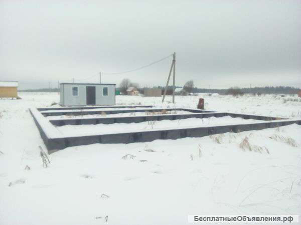 Земельный участок с фундаментом ИЖС