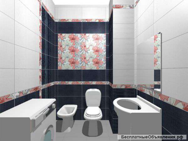 Укладка кафельной плитки. Плиточники.