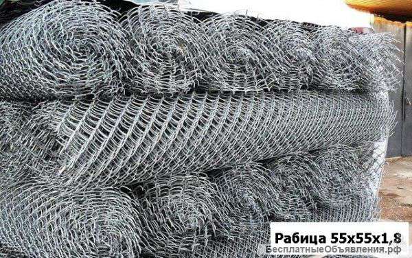 Сетка рабица 55х55х1.8 оцинкованная
