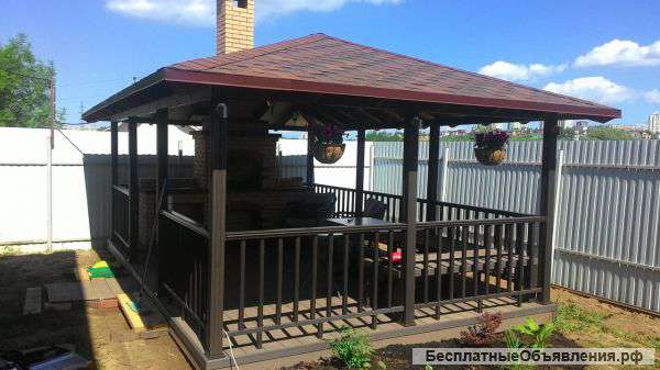 Беседки из ДПК