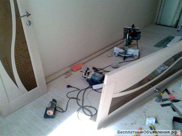 Установка дверей входных и межкомнатных. Демонтаж и замена