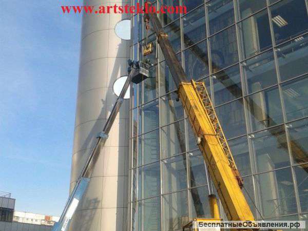 Фасадное остекление, остекление домов, панорамное остекление дома, стеклянный фасад дома