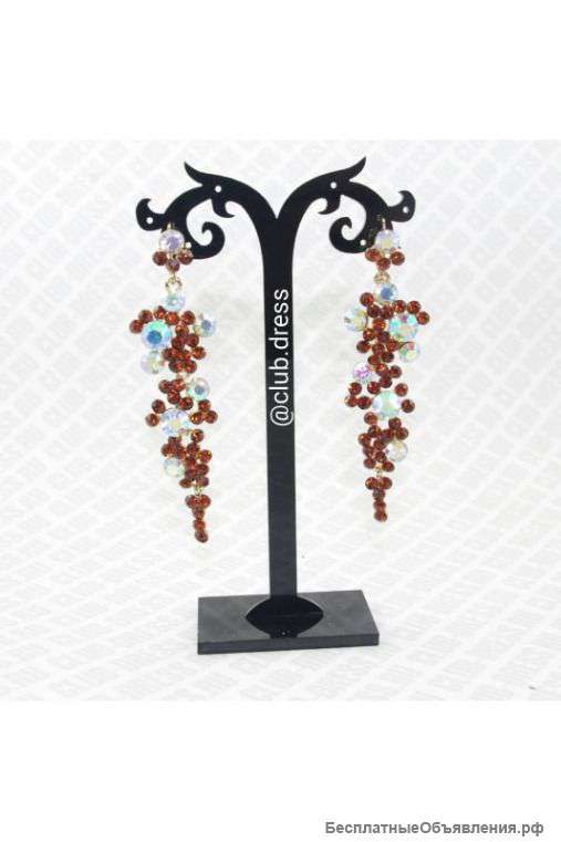 Серьги с цирконами артикул - Артикул: ser_04-2