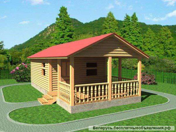 Сруб Бани Стефания новый. Доставка и установка