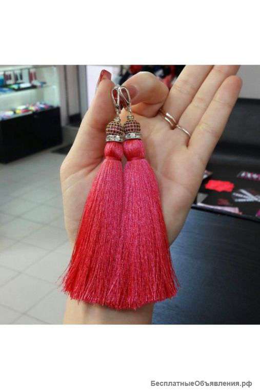 Серьги кисти (LUX) артикул - Артикул: kist_34