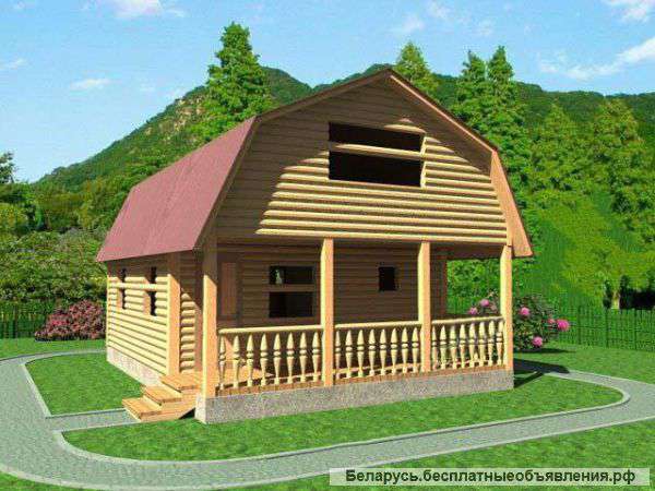 Сруб Бани Глория новый. Доставка и установка