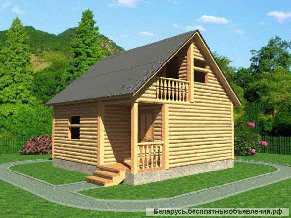 Сруб Бани Аксинья новый. Доставка и установка