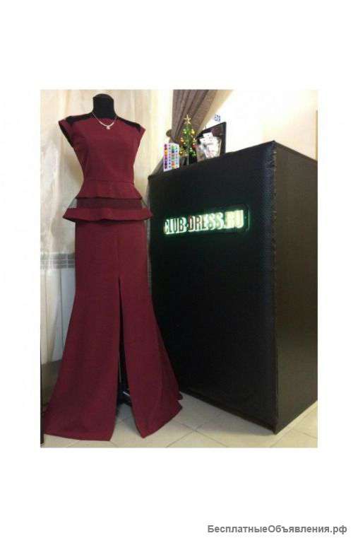 Вечернее платье с баской артикул - Артикул: Ам9342-3