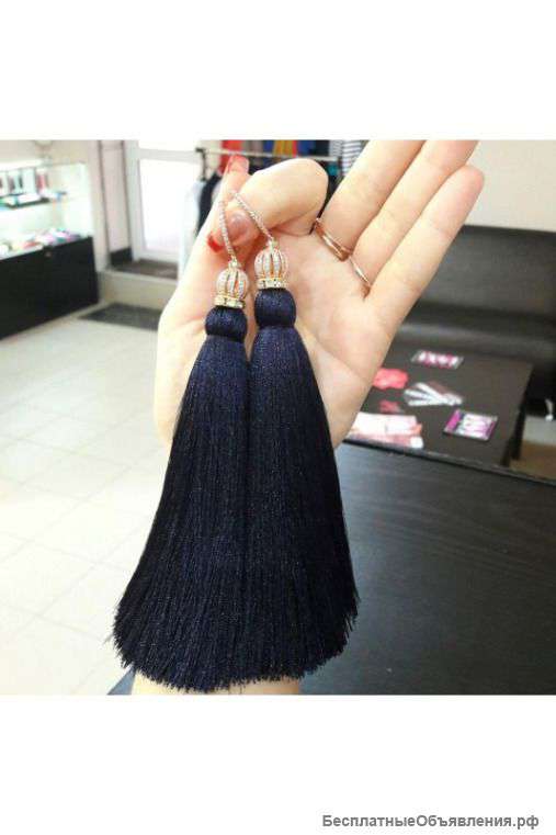 Серьги кисти (LUX) артикул - Артикул: kist_34-1