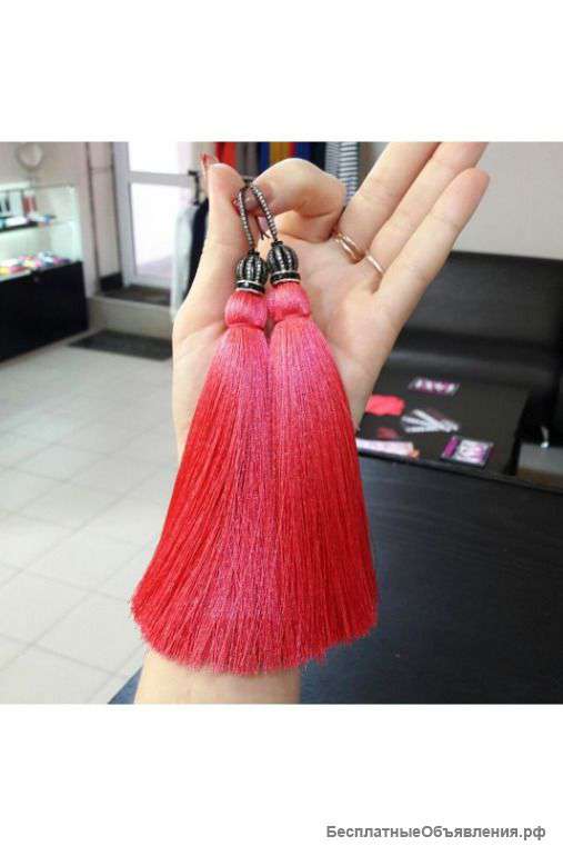 Серьги кисти (LUX) артикул - Артикул: kist_34-2