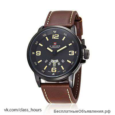Мужской стиль милитари аналоговый спортивные часы - черный + коричневый (1 SR626SW)