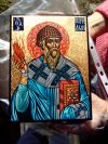 Писаная икона св. Спиридон с мощевиком
