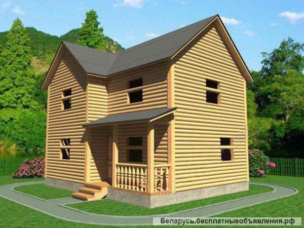 Сруб Дома юлиан.доставка и установка.