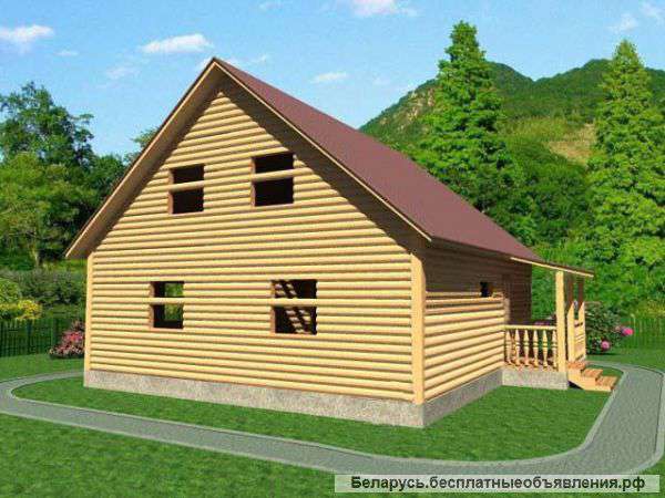 Сруб Дома платон доставка и установка