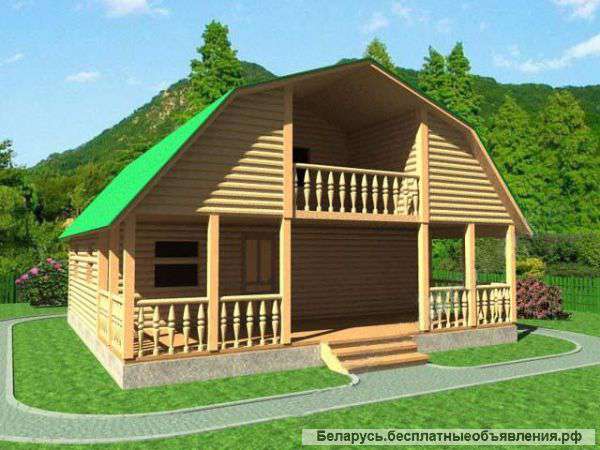 Сруб Дома людвиг доставка и установка