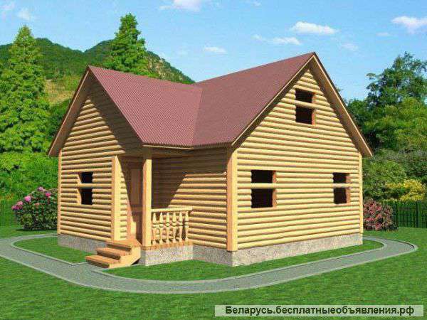 Сруб Дома ираклий доставка и установка