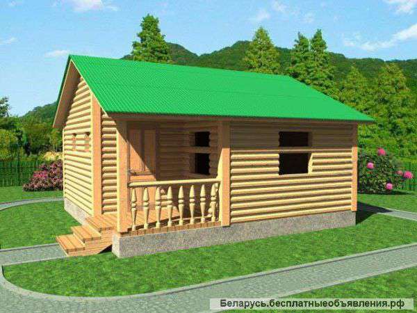 Сруб Бани милана новый доставка и установка