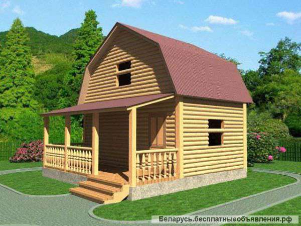 Сруб дома витольд новый доставка и установка
