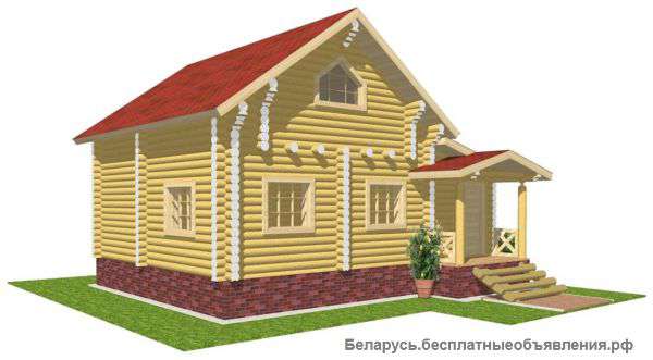 Недорого сруб Дома или Бани из бруса с доставкой и установкой