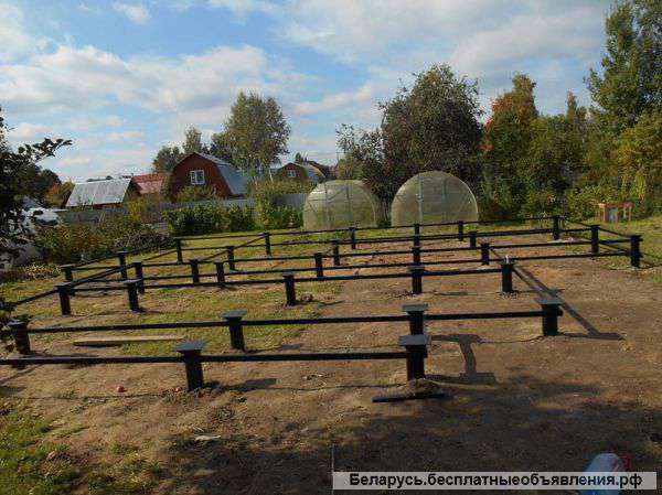 Фундамент свайно - винтовой по всей Беларуси