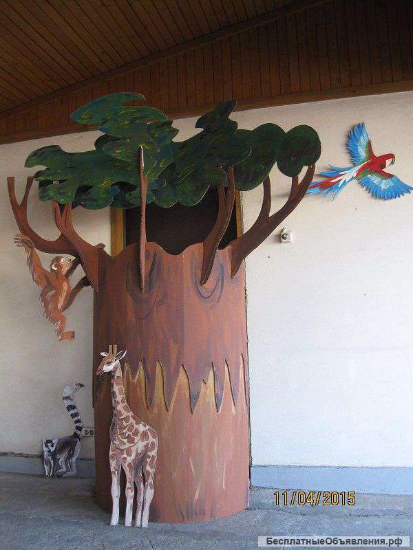 Изготовление декораций из картона на заказ