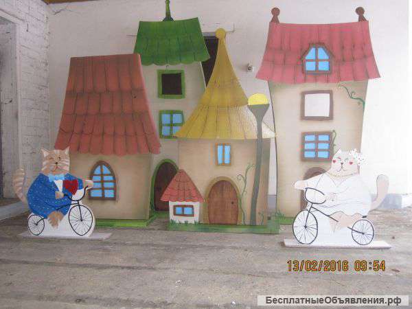 Изготовление декораций из картона на заказ