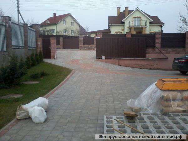 Укладка тротуарной плитки в Минске и Минской области