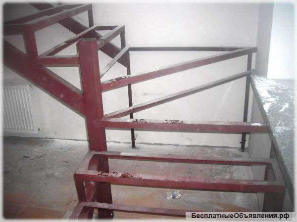 Лестницы на металлическом каркасе арт002