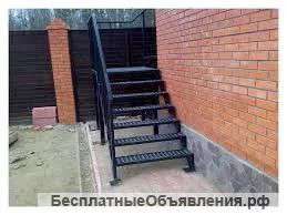 Лестницы на металлическом каркасе арт018