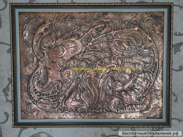 Чеканка художественная. Готовая и на заказ по меди, латуни