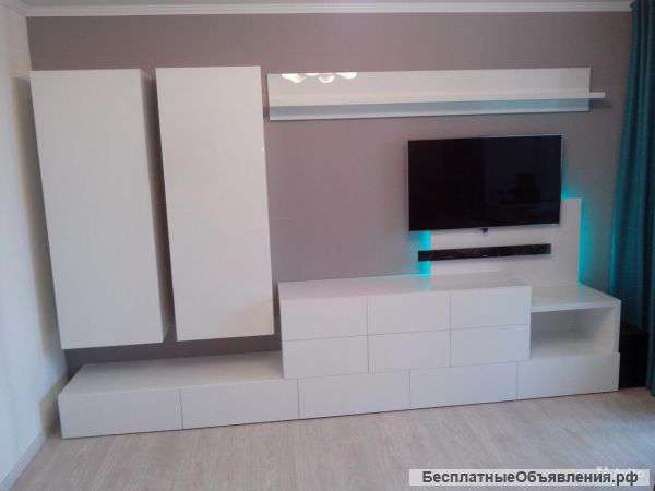 Стенка в гостиную с подсветкой